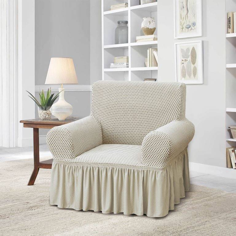     			Multitex 1 Seater Polyester Sofa Cover ( Pack of 1 )