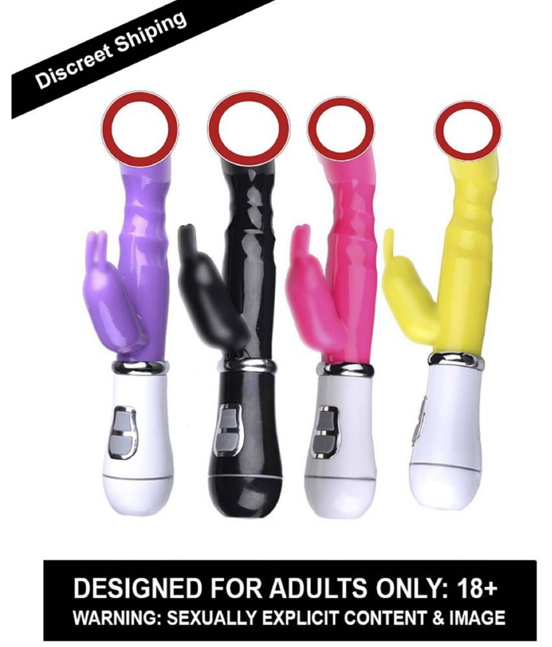 NAUGHTY TOYS Pretty Love G S*pot Penis Shape Vibrating Rabbit Vibrator (RANDOM COLOUR) By KAMVEDA