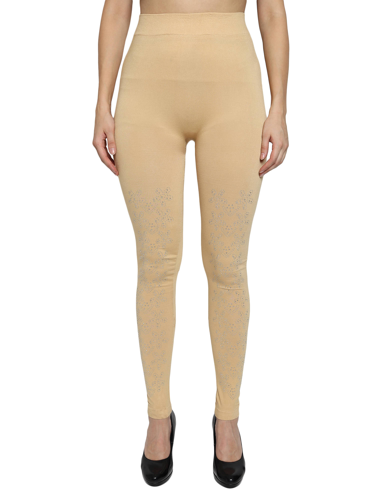     			Nios Fashion Girls Cotton Polyester Jeans ( Pack of 1 , Beige )