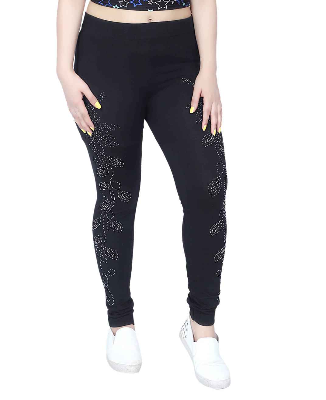     			Nios Fashion Girls Cotton Polyester Jeans ( Pack of 1 , Black )