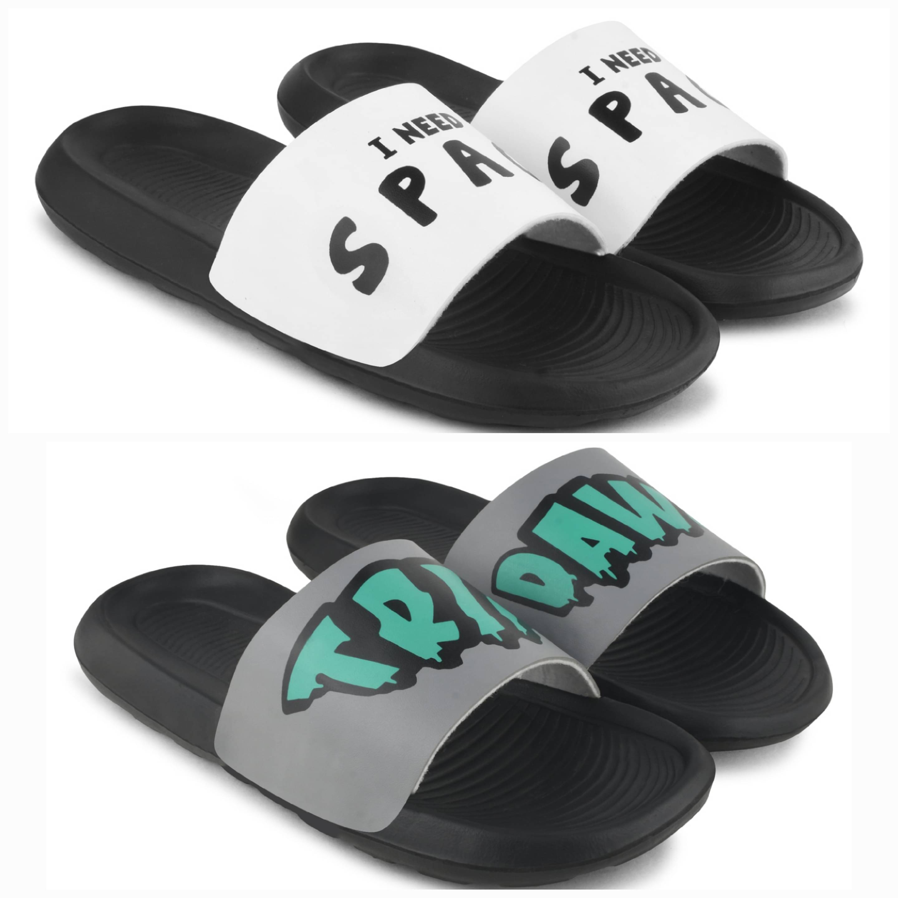     			PERY PAO Multi Color Men's Slide Flip Flop