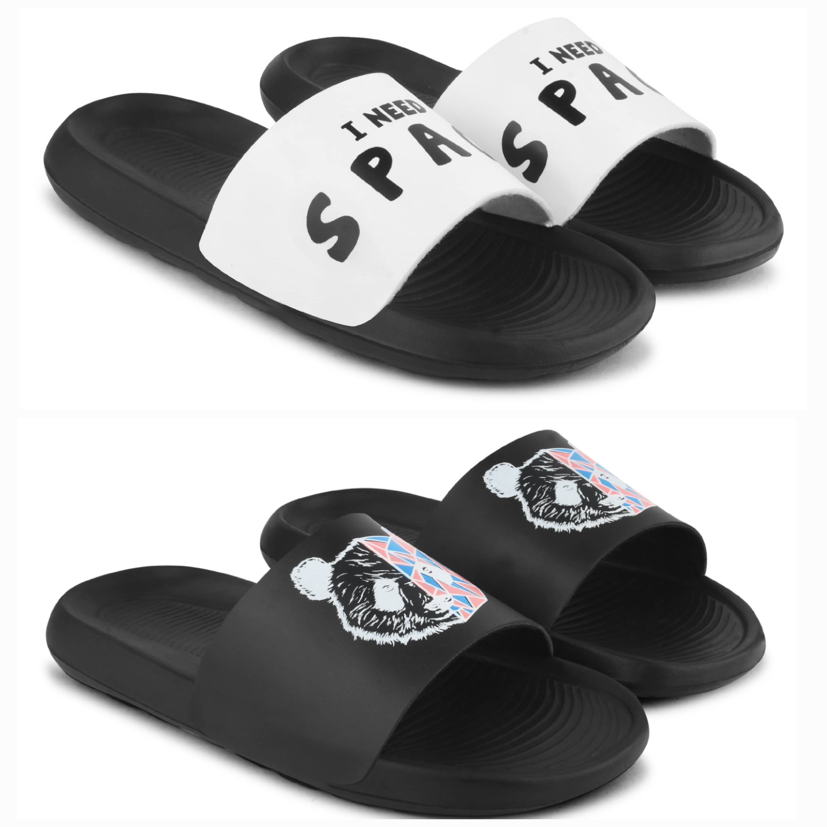     			PERY PAO Multi Color Men's Slide Flip Flop