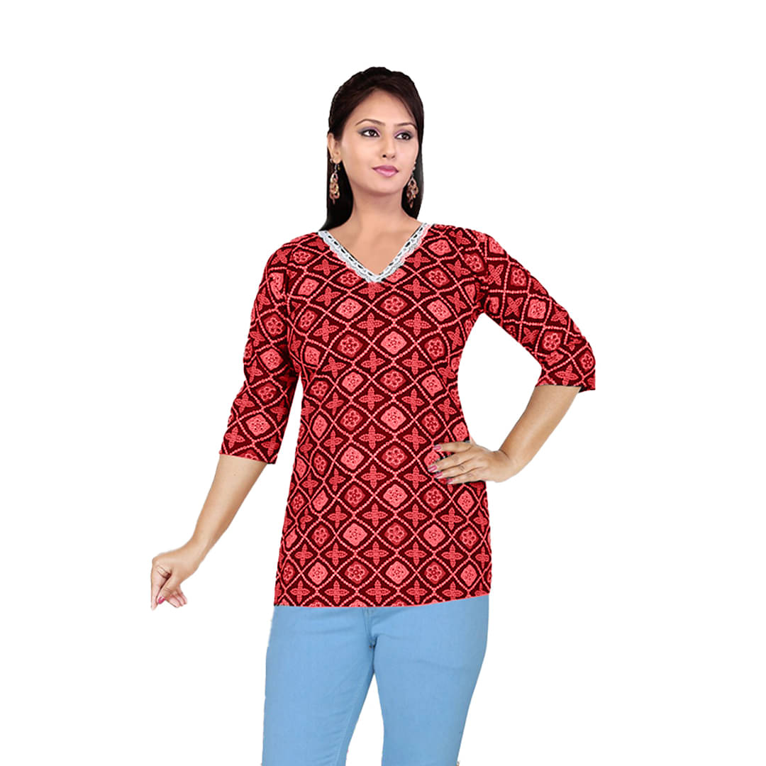     			Rayon Short Kurti For Women (Pack of 1)