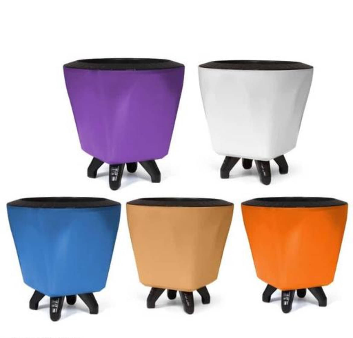     			Stysol Multicolor Plastic Flower Pot ( Pack of 5 )