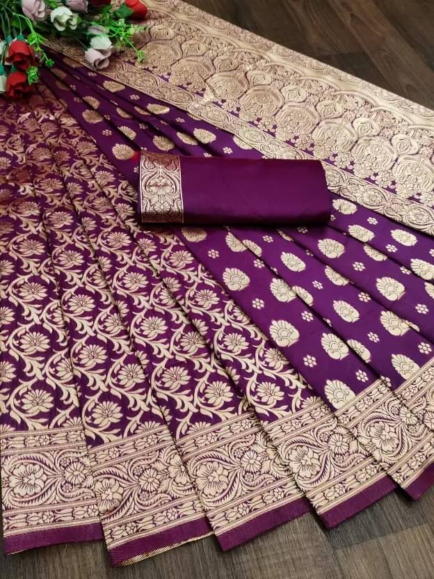 Suntex Silk Woven Saree With Unstitched Blouse Piece ( Wine ) Suntex Silk Woven Saree With Unstitched Blouse Piece ( Wine )
