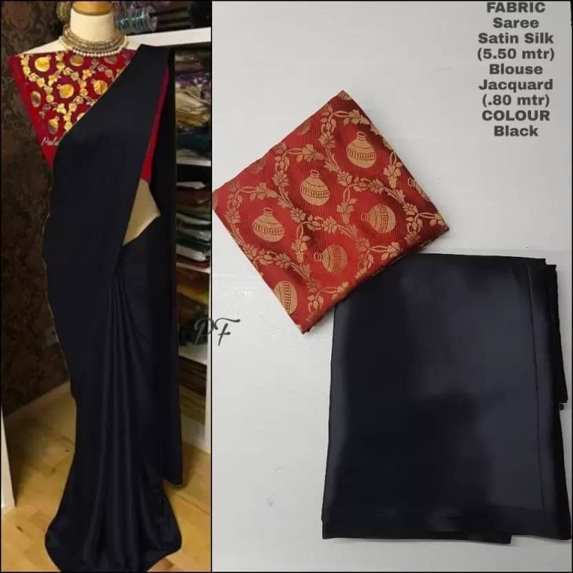 Suntex Silk Woven Saree With Unstitched Blouse Piece ( Black ) Suntex Silk Woven Saree With Unstitched Blouse Piece ( Black )
