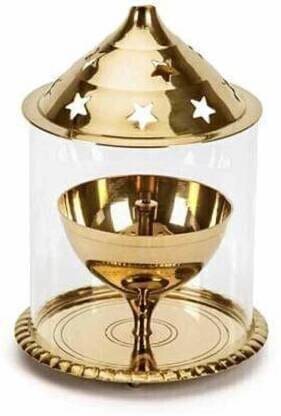     			T-KA108 Akhand Jyot Brass Table Diya ( 5 inches )