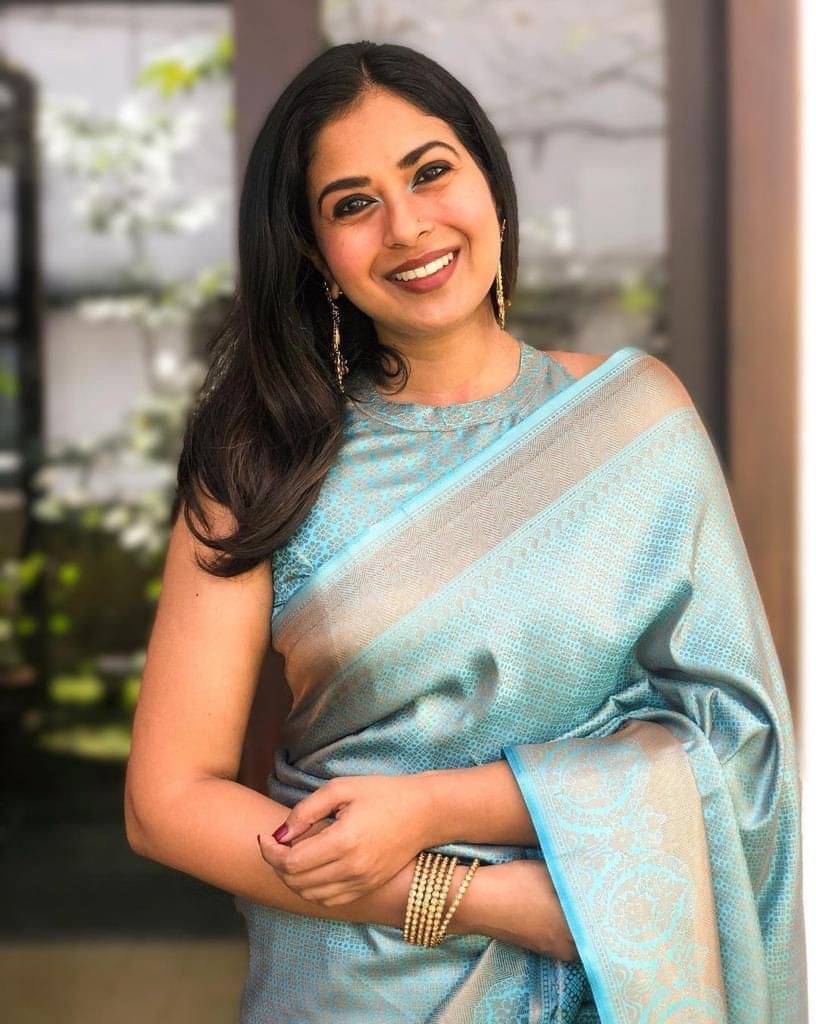     			Vastukala Art Silk Woven Saree With Unstitched Blouse Piece ( Light Blue )