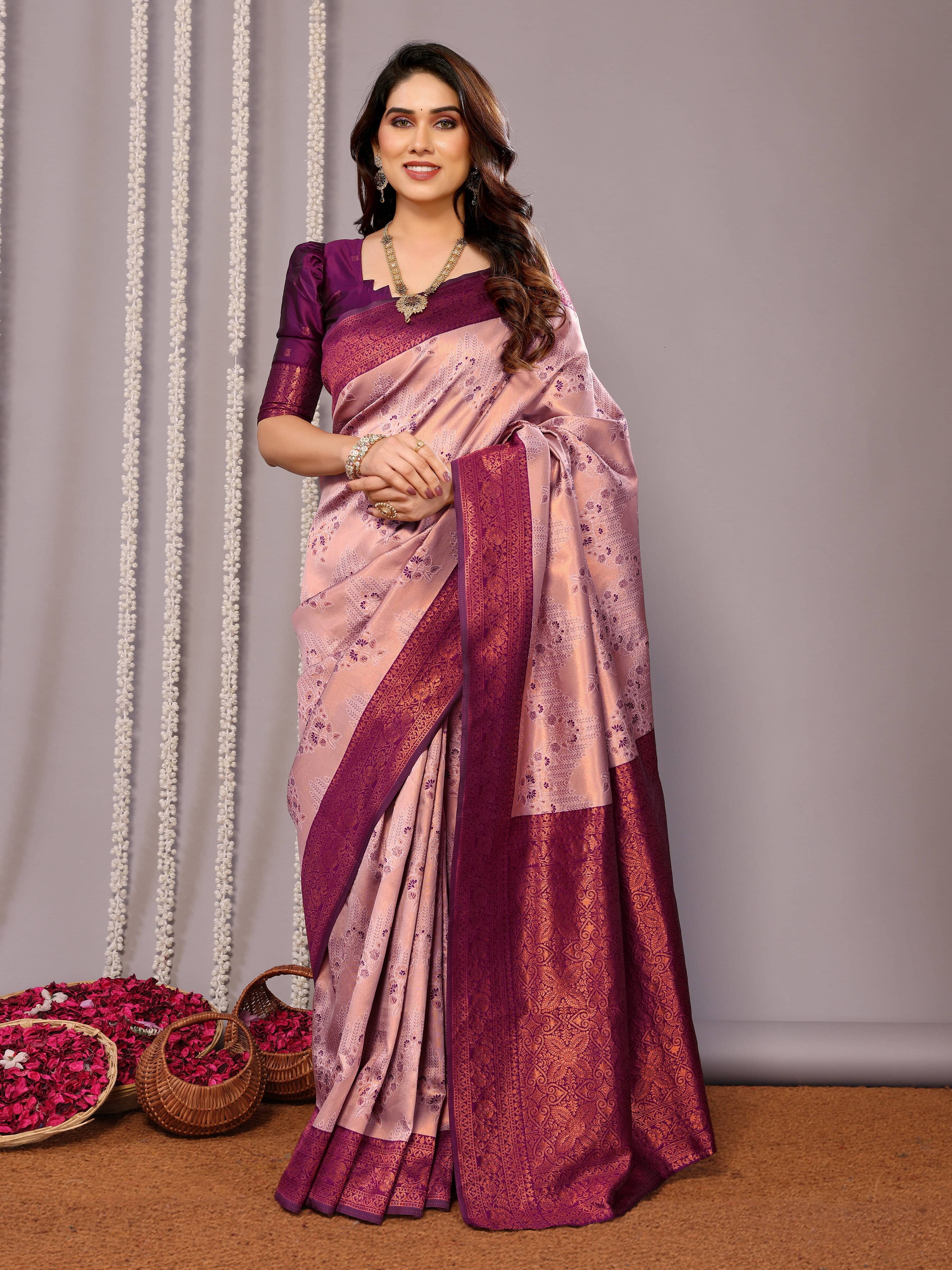 Vastukala Silk Woven Saree With Unstitched Blouse Piece ( Multicolor ) Vastukala Silk Woven Saree With Unstitched Blouse Piece ( Multicolor )