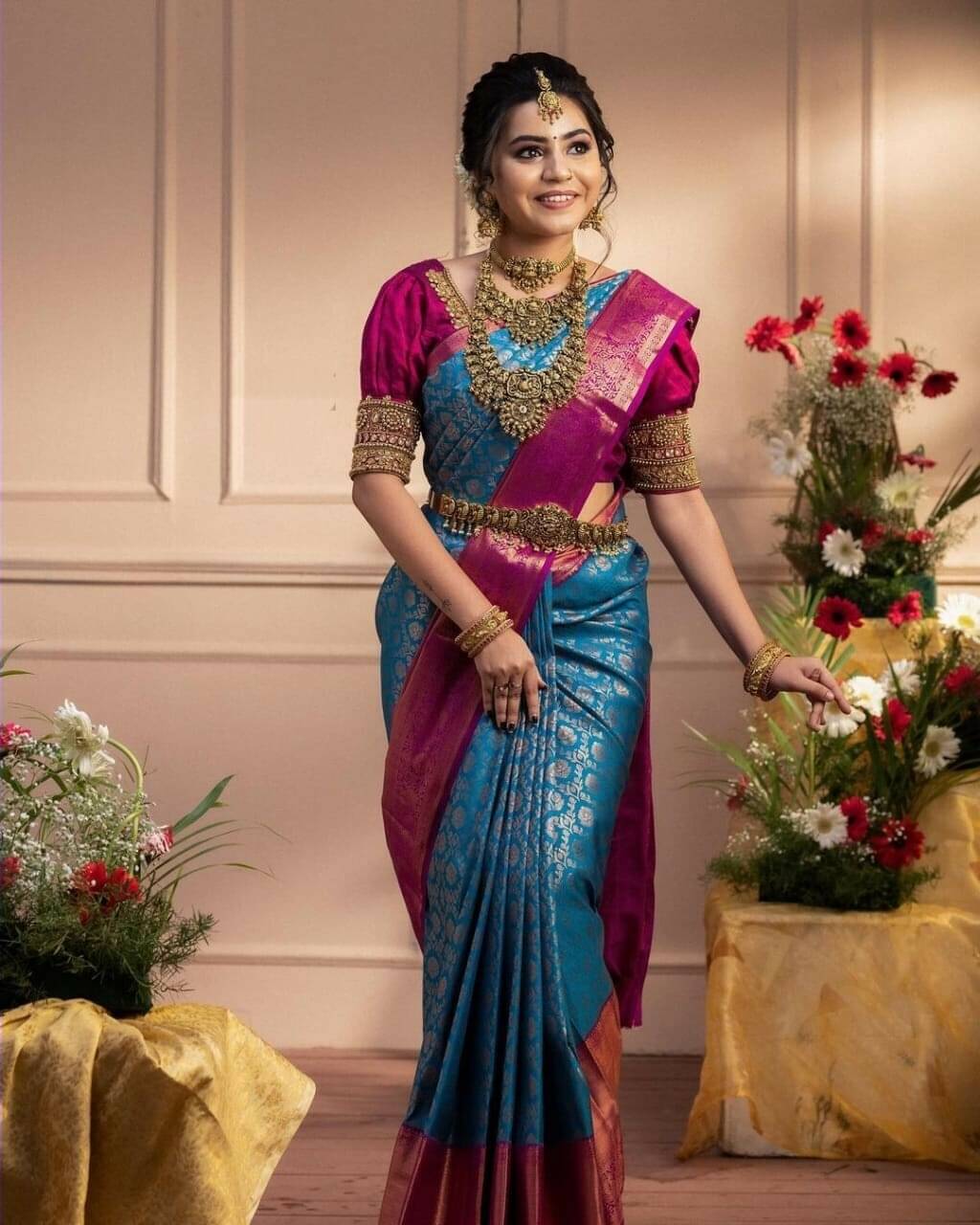     			Vastukala Silk Woven Saree With Unstitched Blouse Piece ( Multicolor )