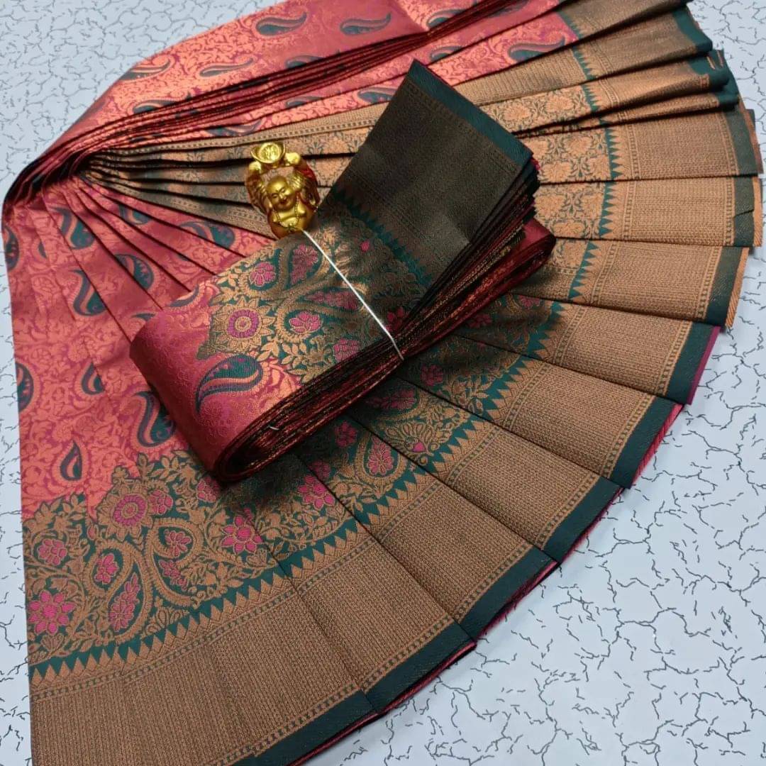     			Vastukala Silk Woven Saree With Unstitched Blouse Piece ( Multicolor )