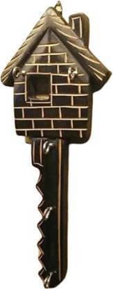     			onlinecraft Brown Wood Key Holder - Pack of 1