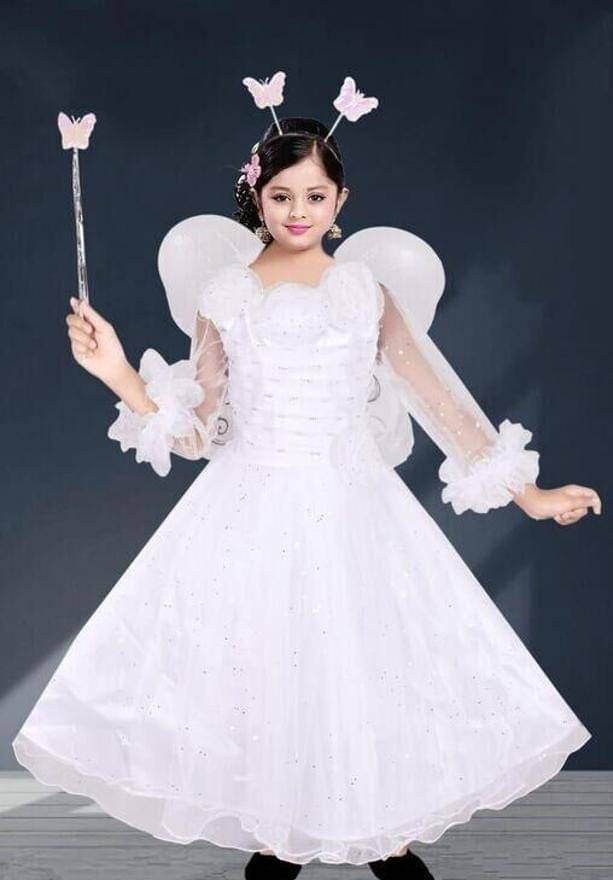     			APNA COLLECTION Baby Girls Occasion - Character Costume ( White )