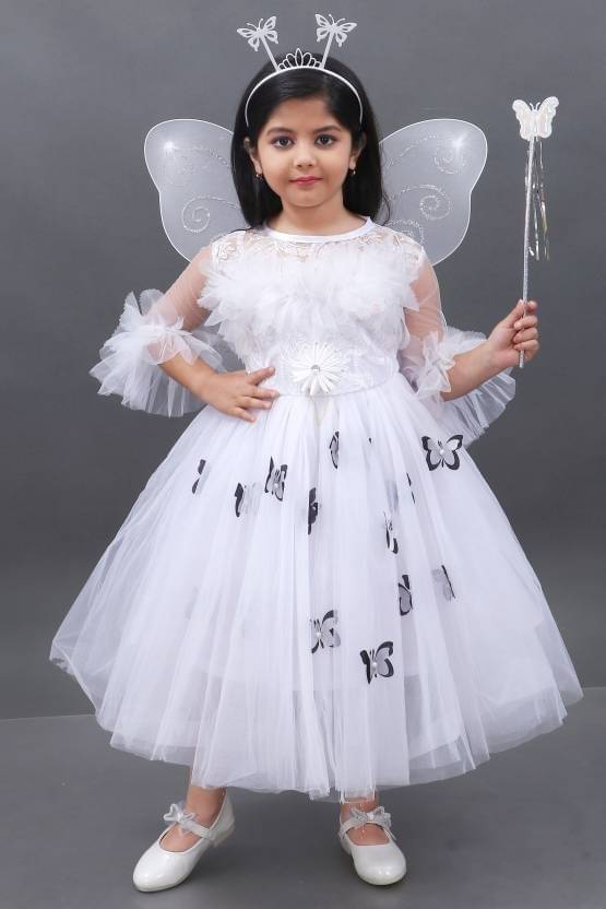     			APNA COLLECTION Girls Occasion - Character Costume ( White )