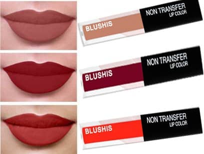BLUSHIS High Defination Multicolor Matte Lipstick Combo (Pack of 3)