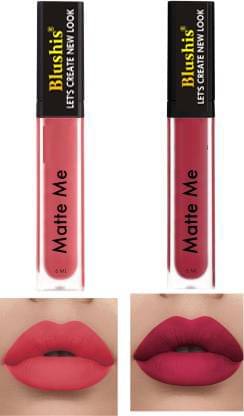 BLUSHIS Long Lasting Hydrating Peach Matte Liquid Lipstick (Pack of 2 ) BLUSHIS Long Lasting Hydrating Peach Matte Liquid Lipstick (Pack of 2 )