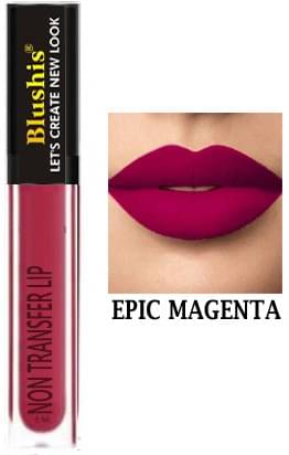    			BLUSHIS Epic Magenta Ultra Smooth Long Wear Matte Finish Liquid Lipstick