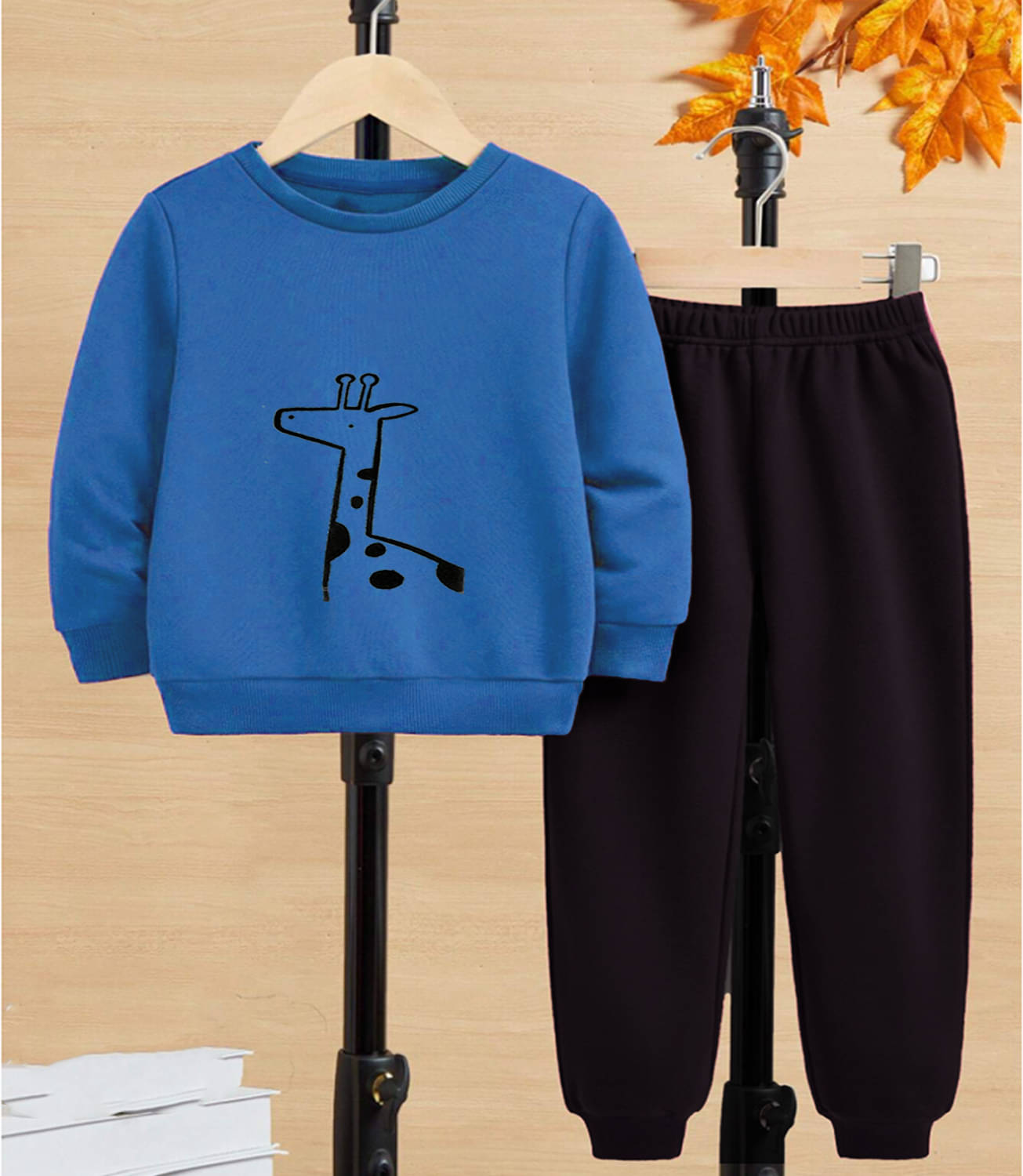     			GOFOKO Pack of 1 Boys Cotton T-Shirt & Pants Set ( Blue )