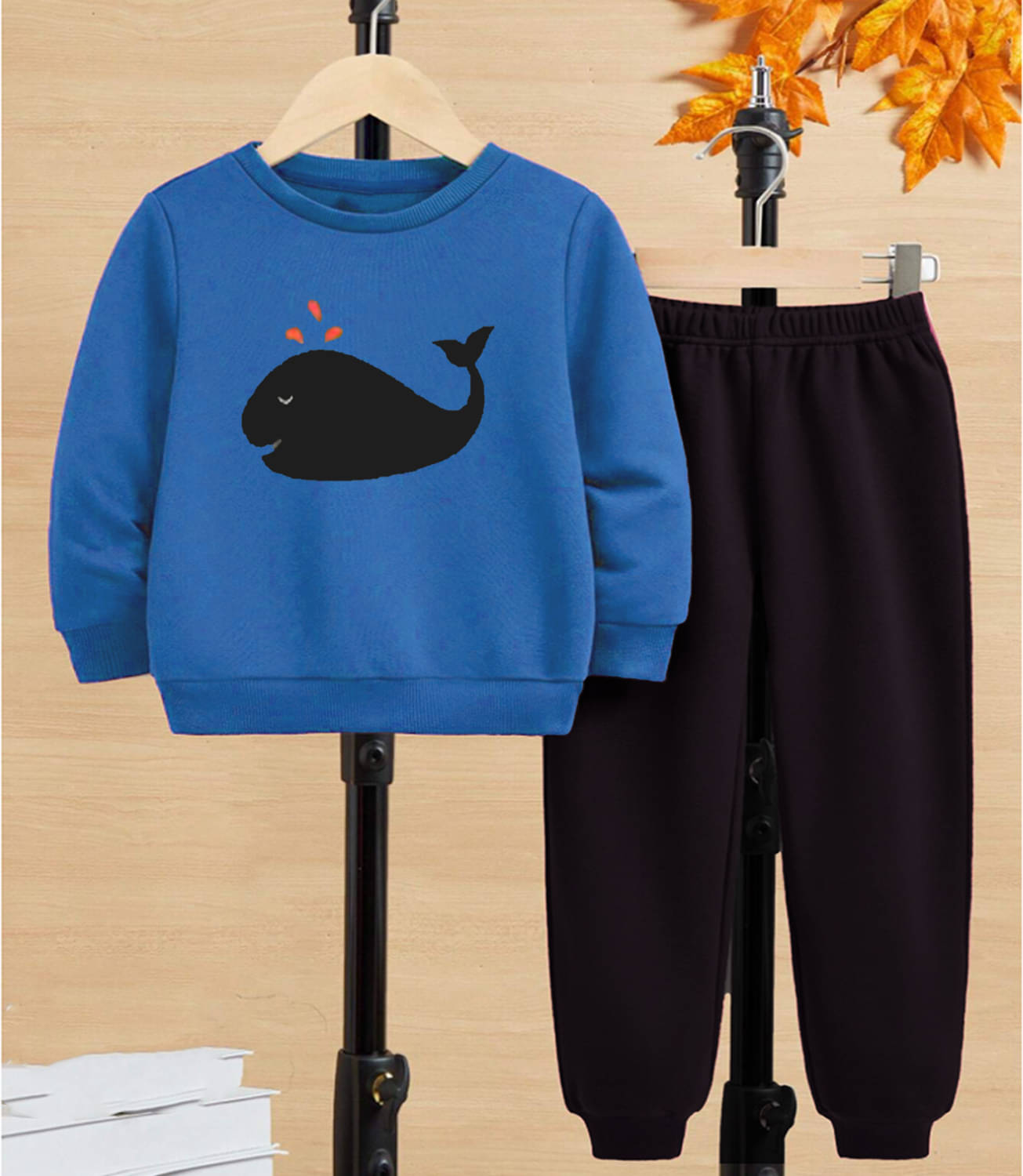     			GOFOKO Pack of 1 Boys Cotton T-Shirt & Pants Set ( Blue )