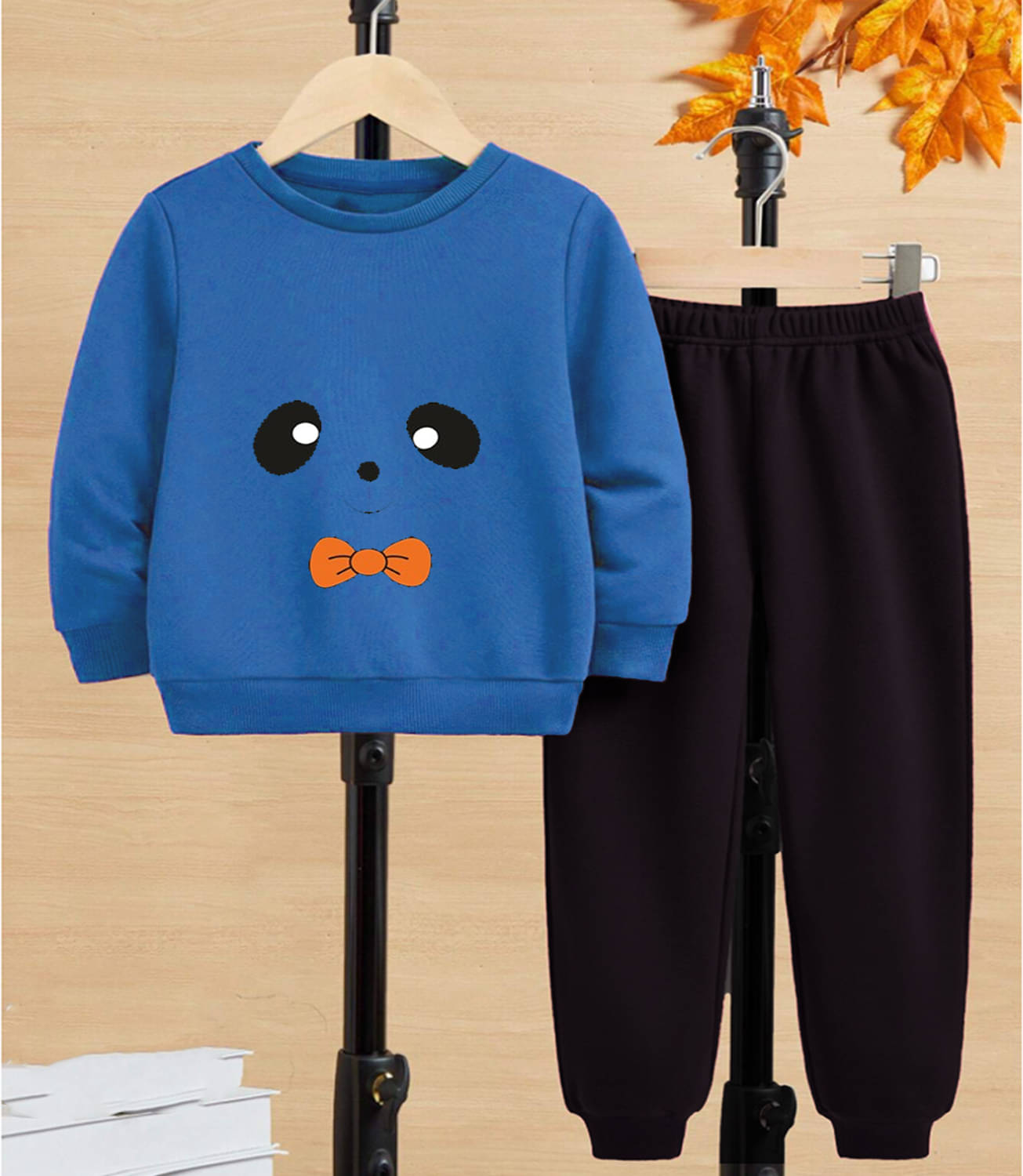     			GOFOKO Pack of 1 Boys Cotton T-Shirt & Pants Set ( Blue )