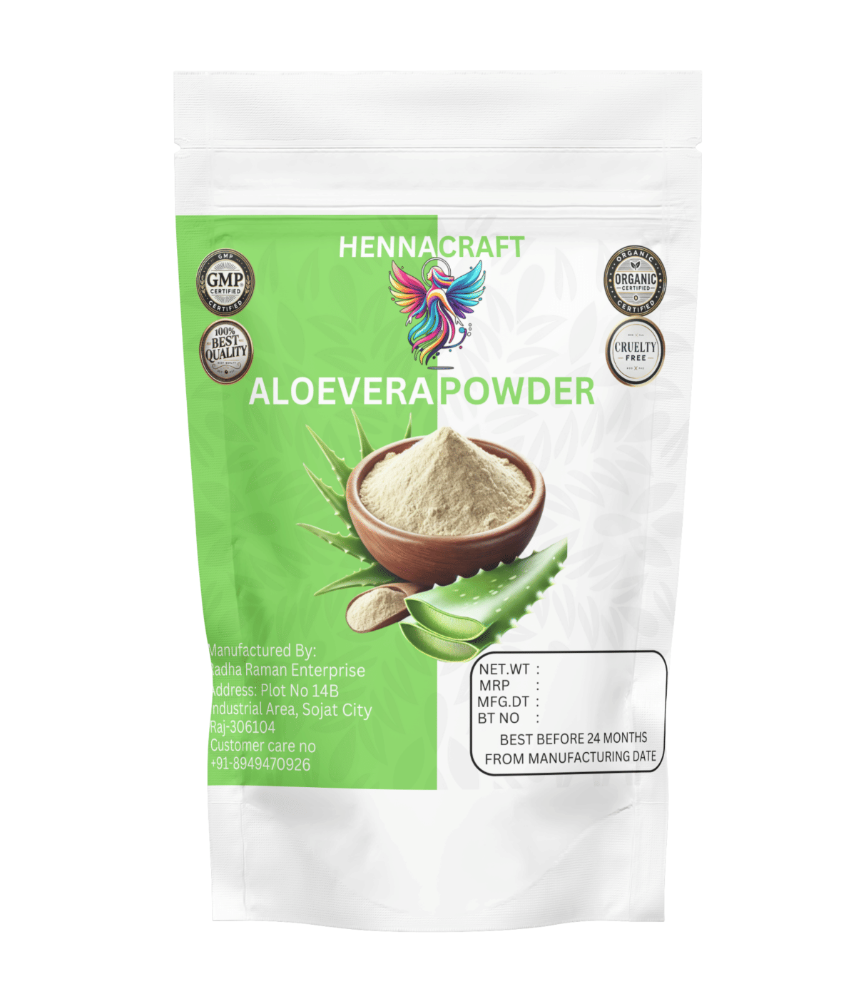 Henna craft Aloevera Powder For hair care Deep Conditioner 100 g     			Henna craft Aloevera Powder For hair care Deep Conditioner 100 g