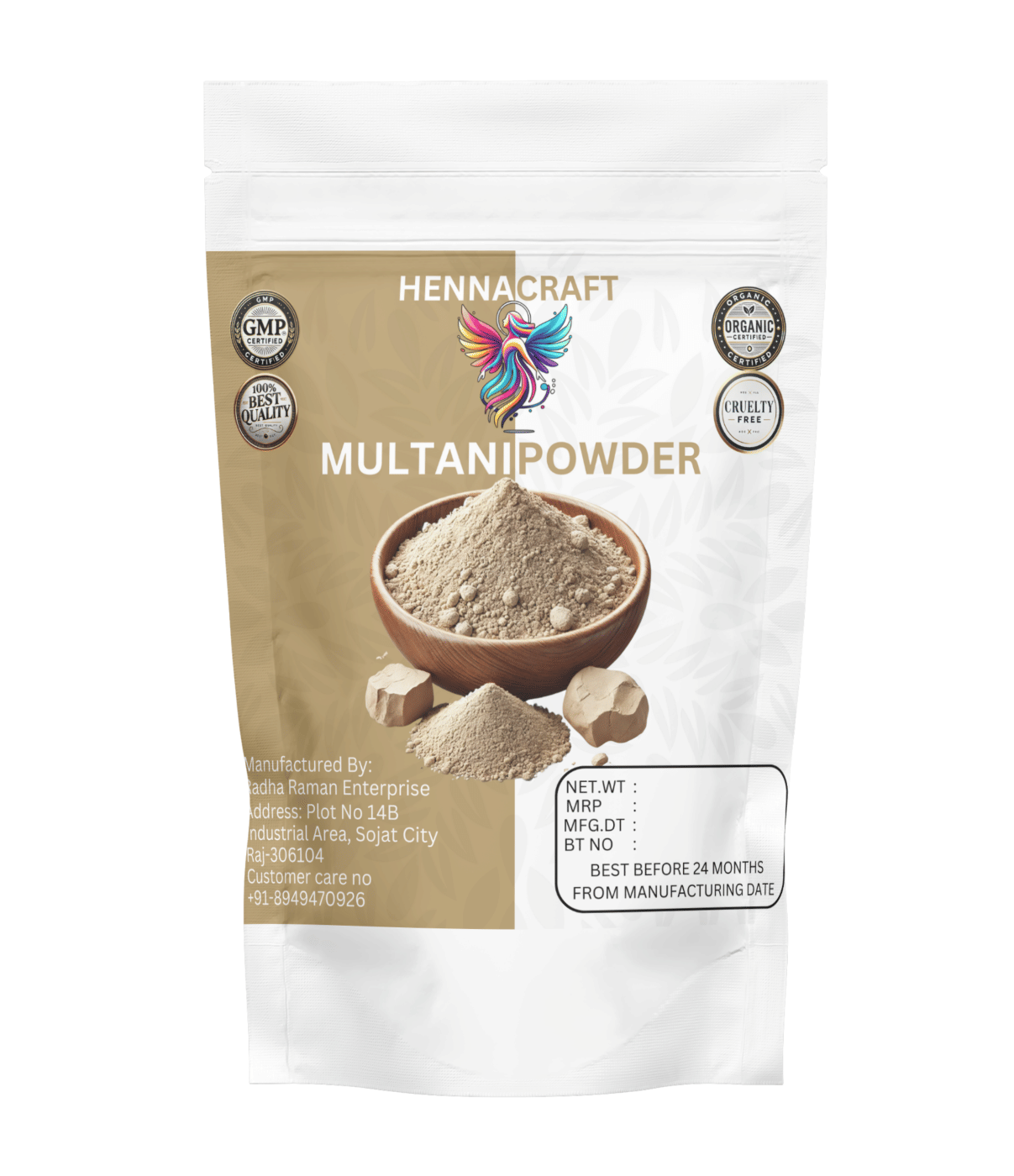 Henna craft Multani Mud Powder hair and face Deep Conditioner 100 g Henna craft Multani Mud Powder hair and face Deep Conditioner 100 g