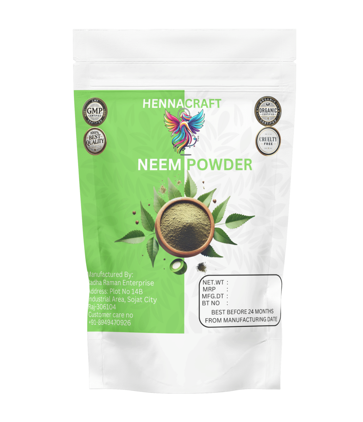     			Henna craft Neem Powder For hair and face Deep Conditioner 100 g