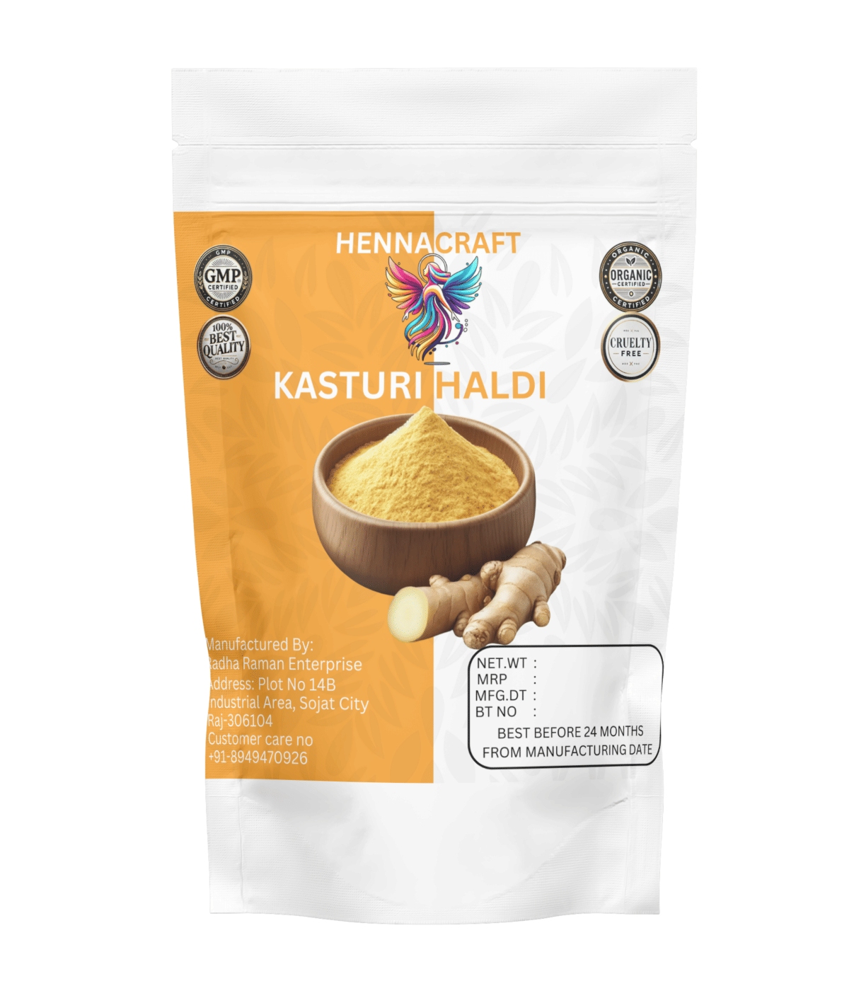 Henna craft kasturi haldi Powder hair and face Deep Conditioner 100 g Henna craft kasturi haldi Powder hair and face Deep Conditioner 100 g