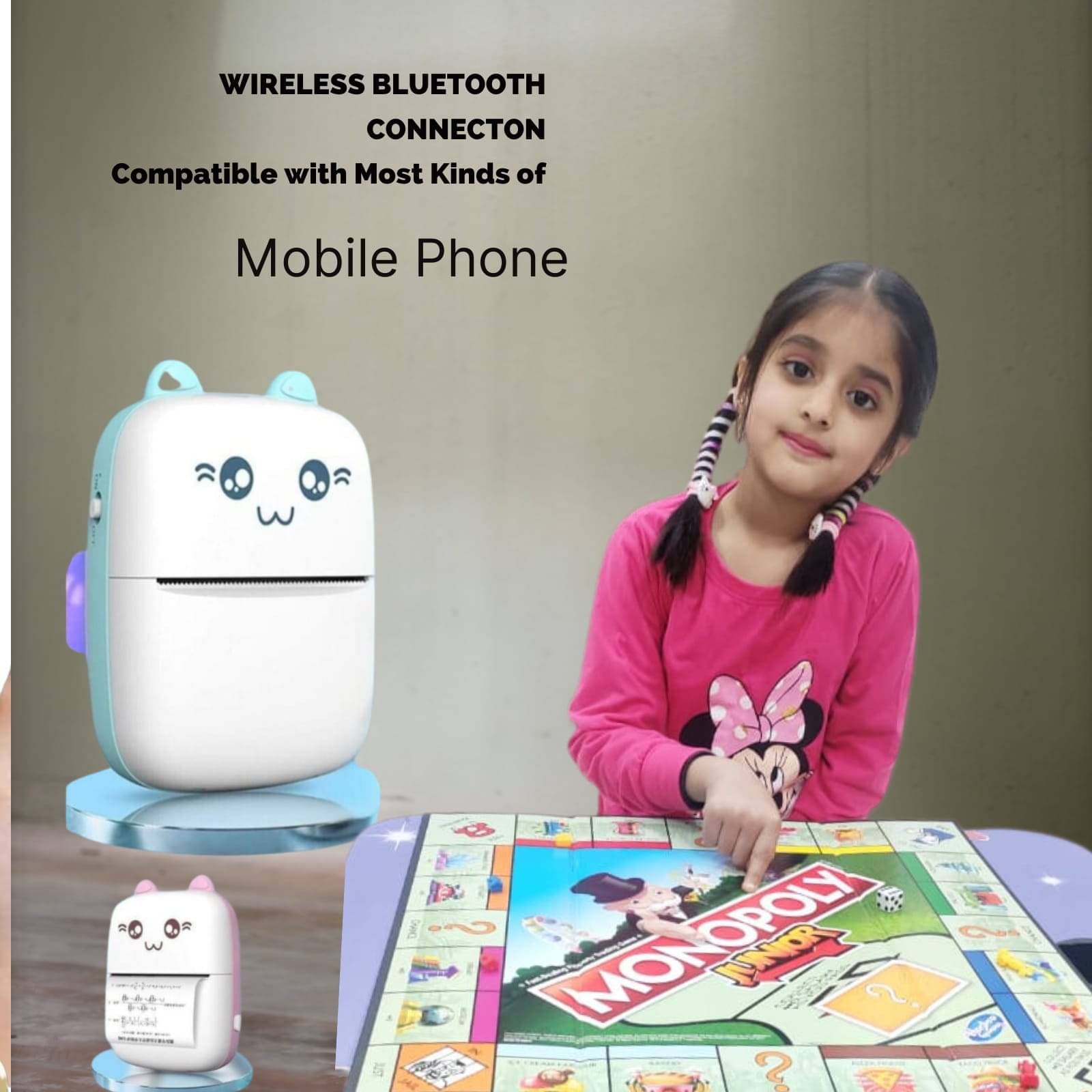 Kaash Bluetooth Printer Single Function Colored Thermal Printer Kaash Bluetooth Printer Single Function Colored Thermal Printer