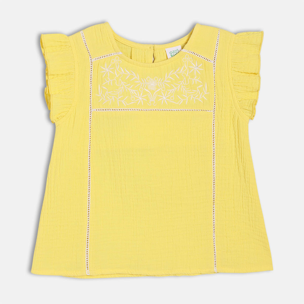     			MINI KLUB Pack of 1 Girls Cotton Top ( Yellow )