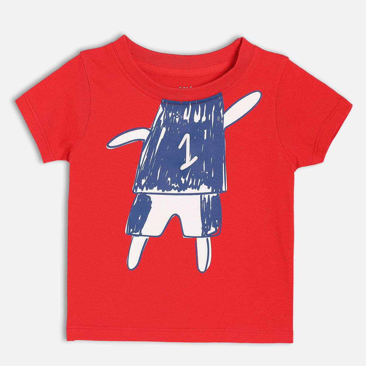     			MINI KLUB Pack of 1 Boys Cotton T-Shirt ( Red )