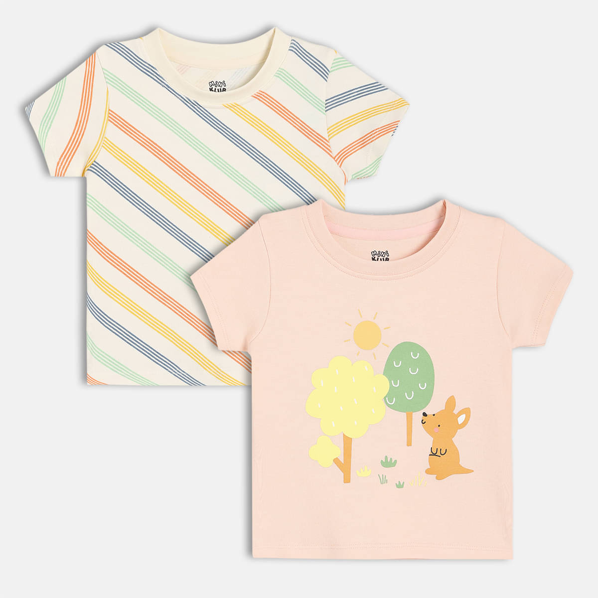     			MINI KLUB Pack of 4 Boys Cotton T-Shirt ( Multicolor )