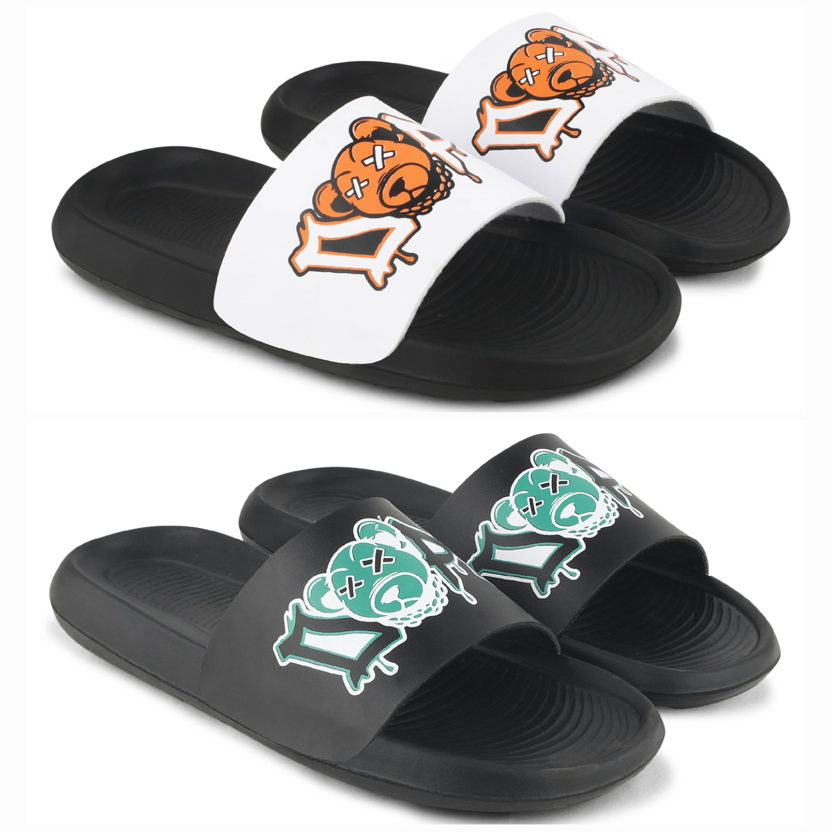     			PERY PAO Multi Color Men's Slide Flip Flop
