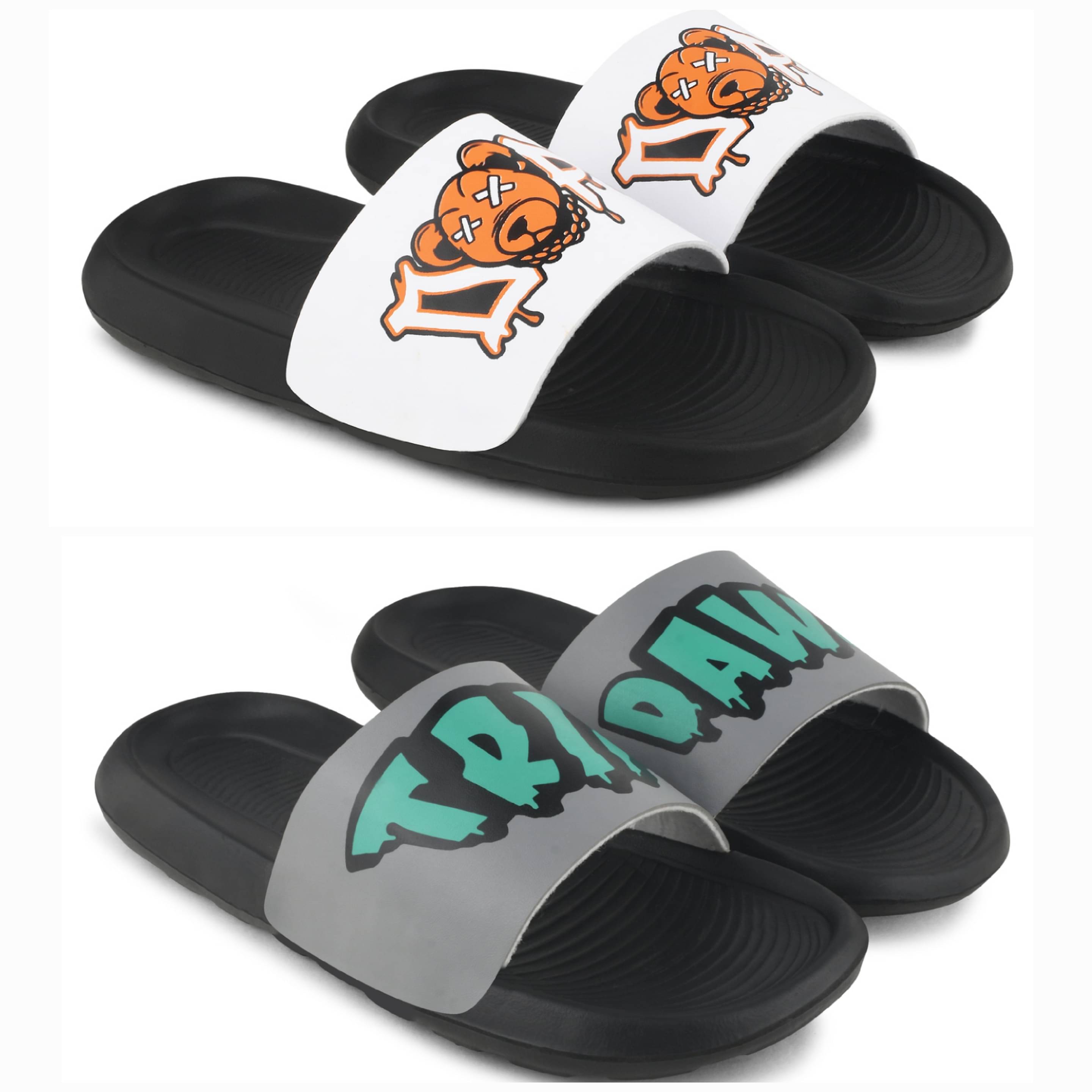     			PERY PAO Multi Color Men's Slide Flip Flop