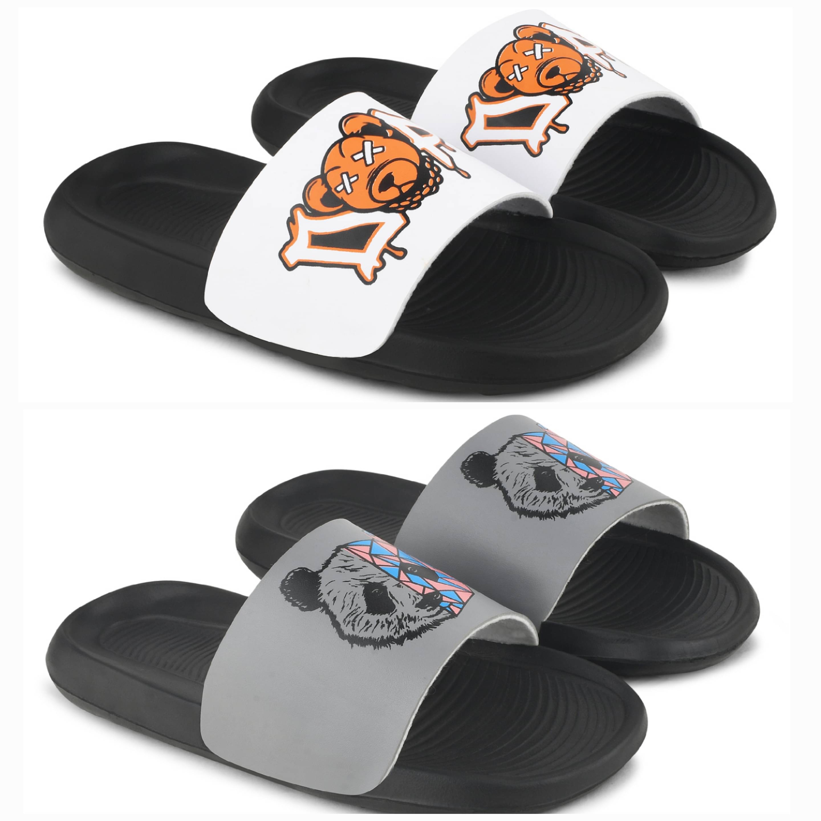     			PERY PAO Multi Color Men's Slide Flip Flop