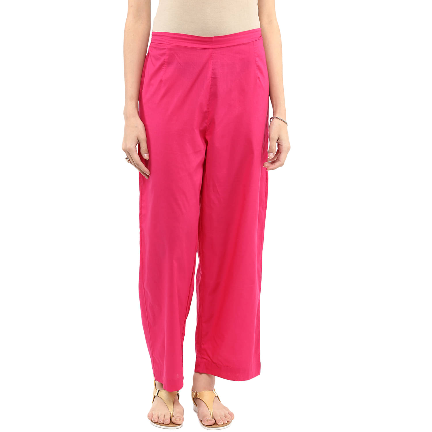     			Pannkh - Pink Cotton Women's Palazzo ( Pack of 1 )