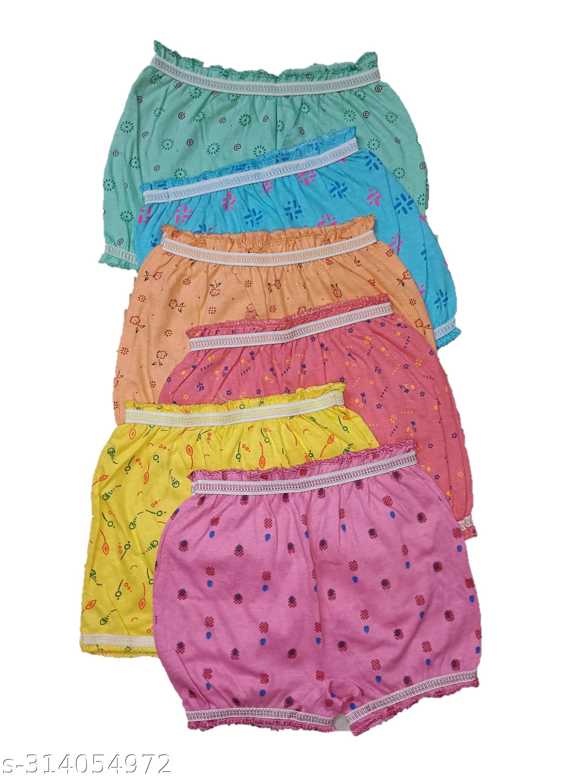     			SNAZZYCLAD Pack of 6 Unisex for Baby Cotton Bloomers ( Multicolor )