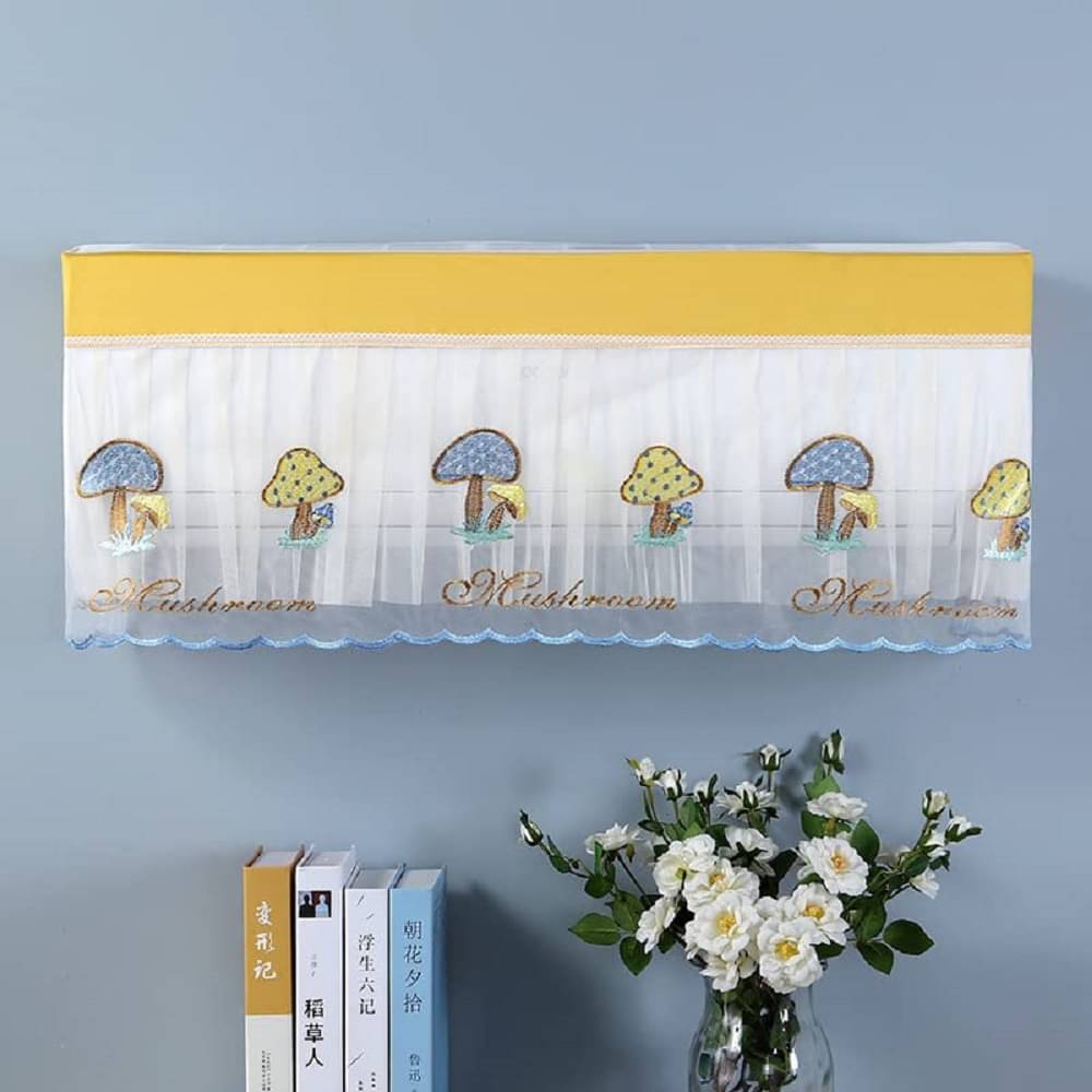 Sahaj Creation Single Poly-Cotton Yellow AC Cover for 1.5 Ton Split AC Sahaj Creation Single Poly-Cotton Yellow AC Cover for 1.5 Ton Split AC
