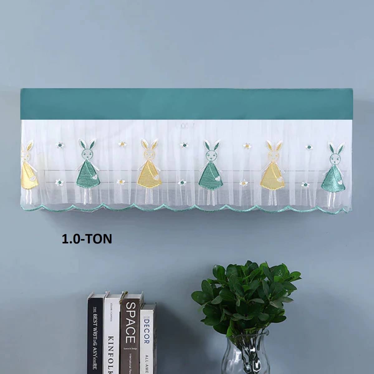 Sahaj Creation Single Poly-Cotton Green AC Cover for 1 Ton Split AC Sahaj Creation Single Poly-Cotton Green AC Cover for 1 Ton Split AC