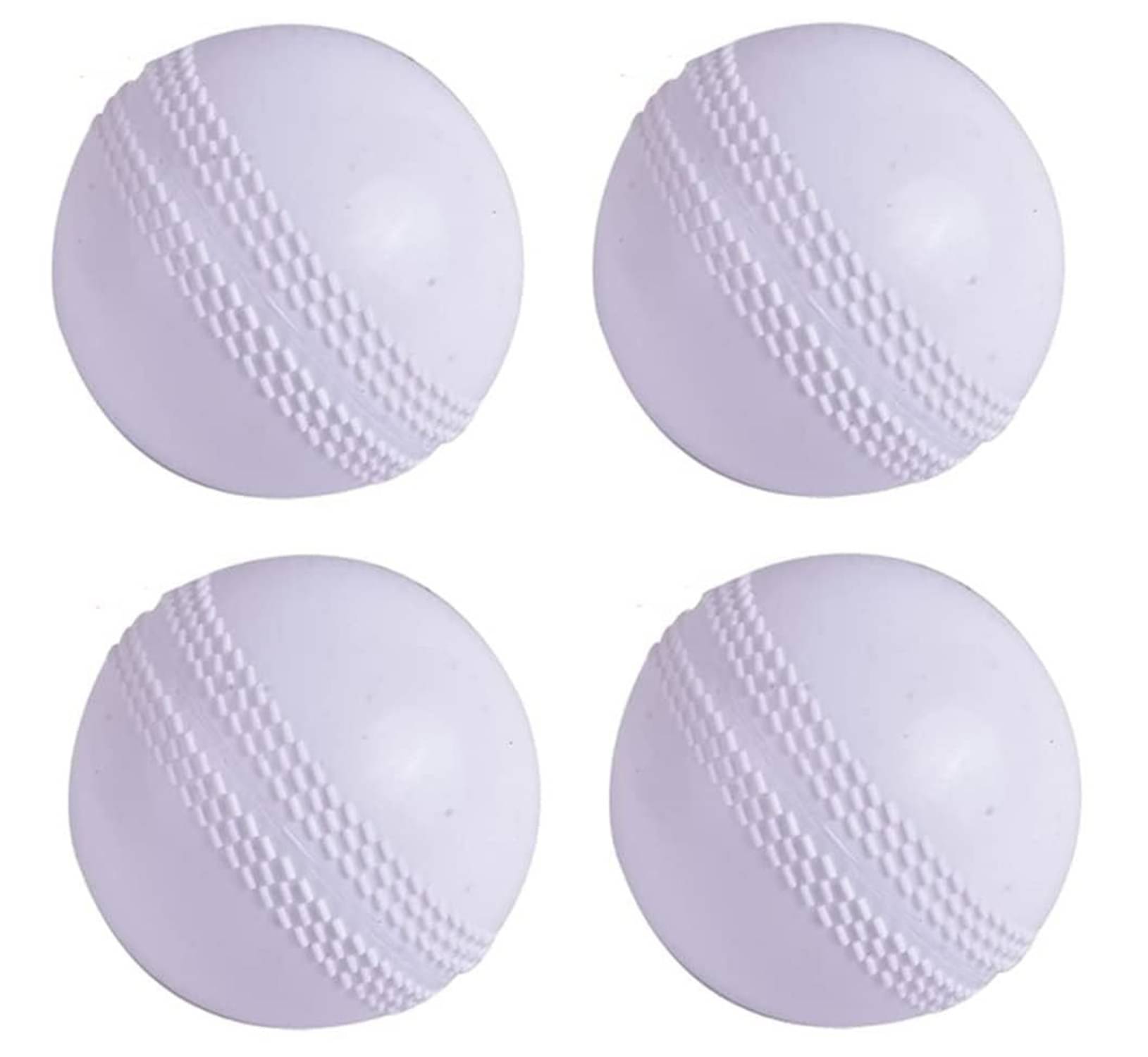     			Shopeleven White Plastic Cricket Ball ( Pack of 4 )
