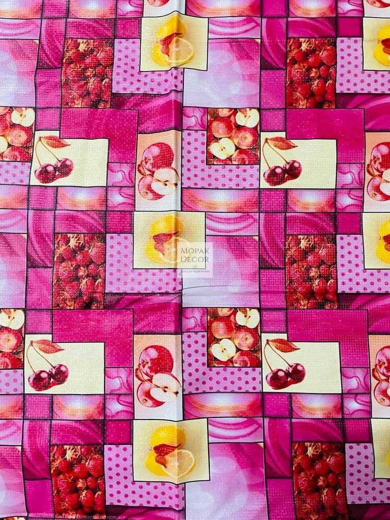     			mopak decor Printed Polyester 2 Seater Square Table Cover ( 152 x 102 ) cm Pack of 1 Pink