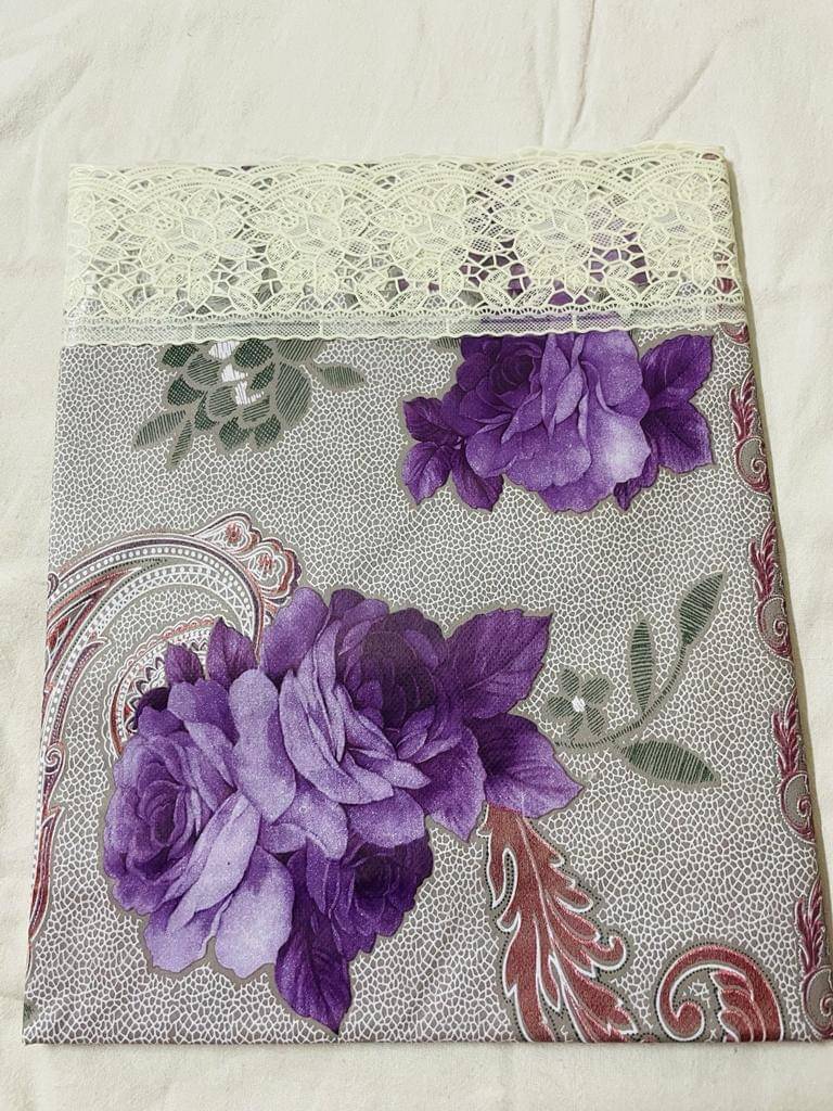 mopak decor Printed Polyester 4 Seater Square Table Cover ( 152 x 102 ) cm Pack of 1 Purple mopak decor Printed Polyester 4 Seater Square Table Cover ( 152 x 102 ) cm Pack of 1 Purple
