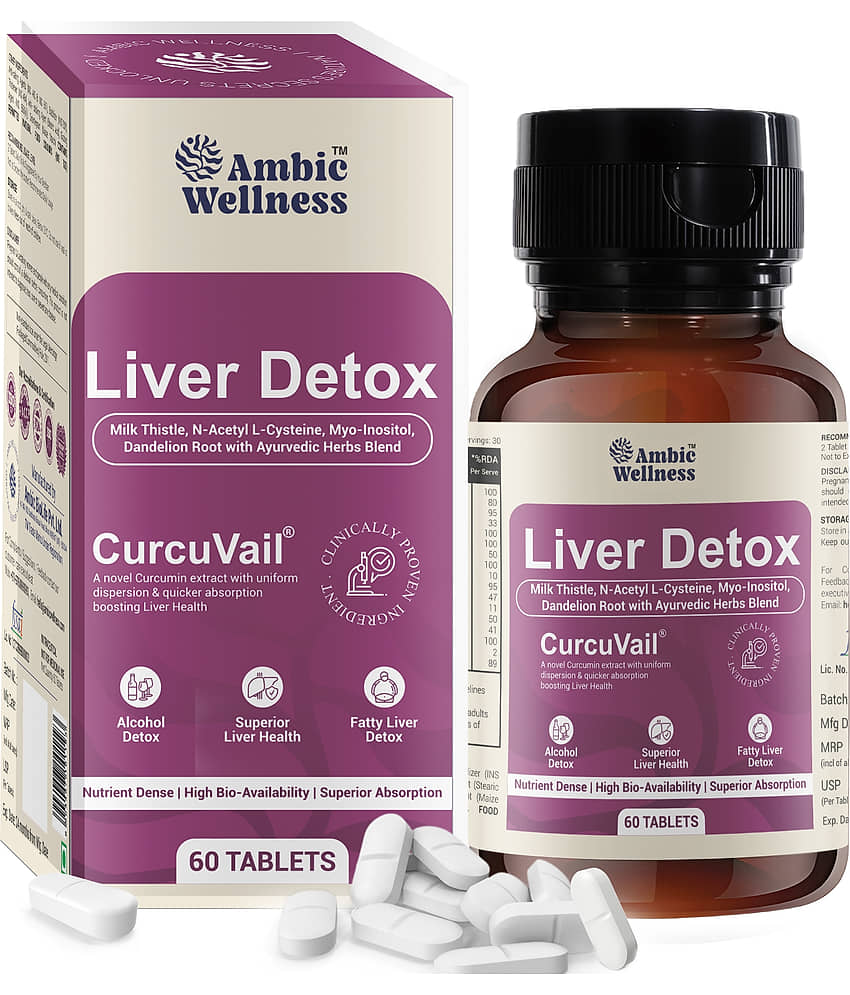 AMBIC WELLNESS Liver Detox for Fatty Liver Tablet 60 no.s