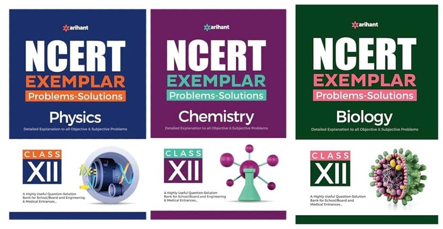     			ARIHANT NCERT Exemplar Problems Solutions Physics, Chemistry & Biology class 12th