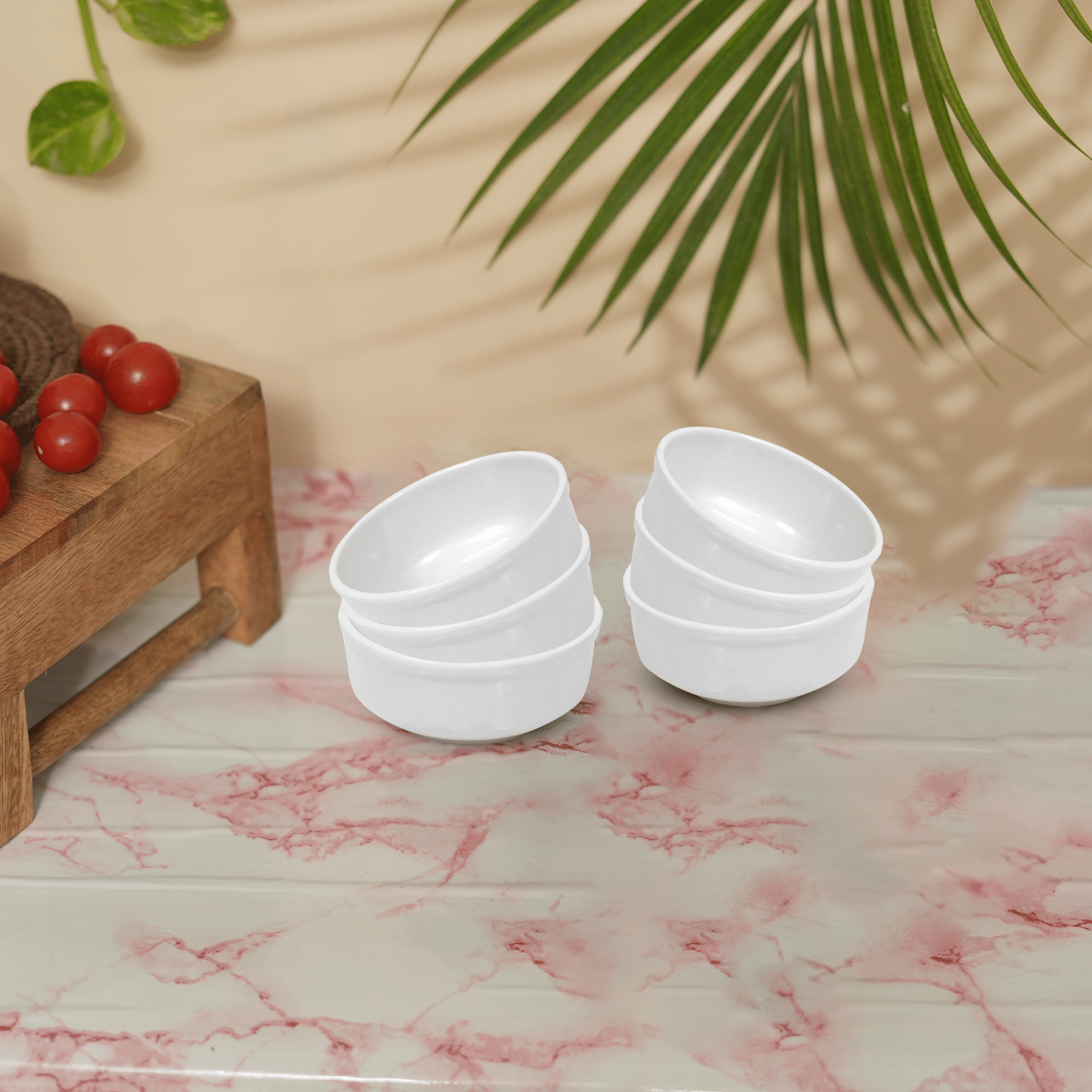 ARIYA 584-SOUP-BOWL Melamine Plain Serving Bowl 11 cm ( Set of 6 ) White ARIYA 584-SOUP-BOWL Melamine Plain Serving Bowl 11 cm ( Set of 6 ) White