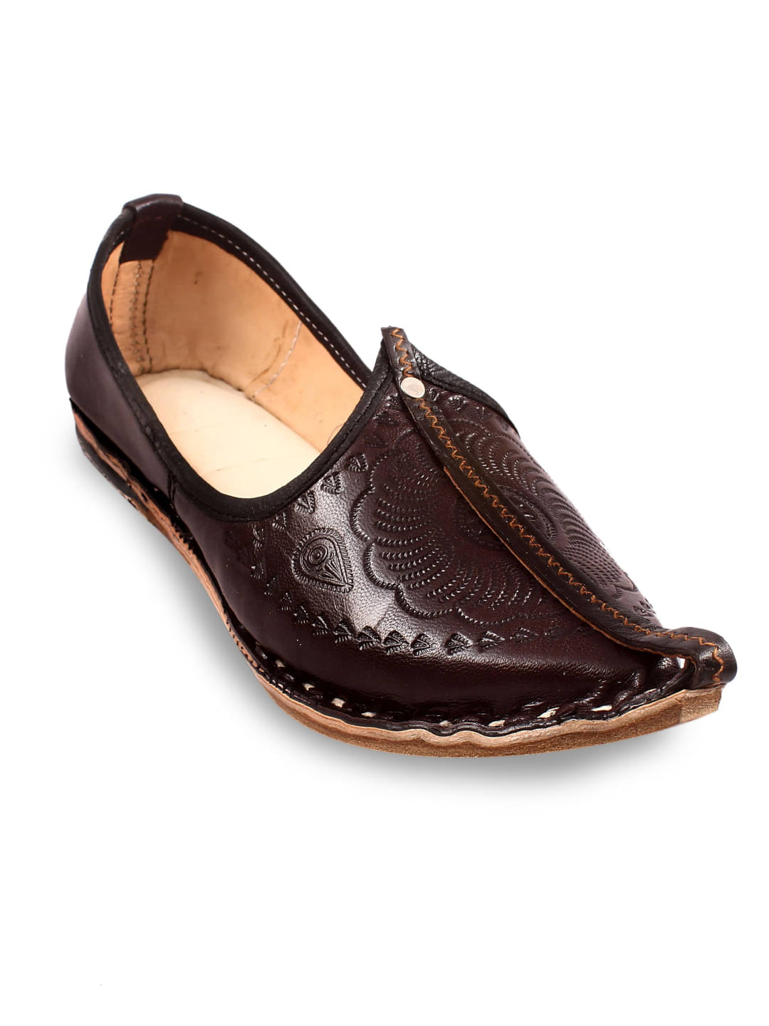     			Anjaneya Creations Brown Men's Mojaris