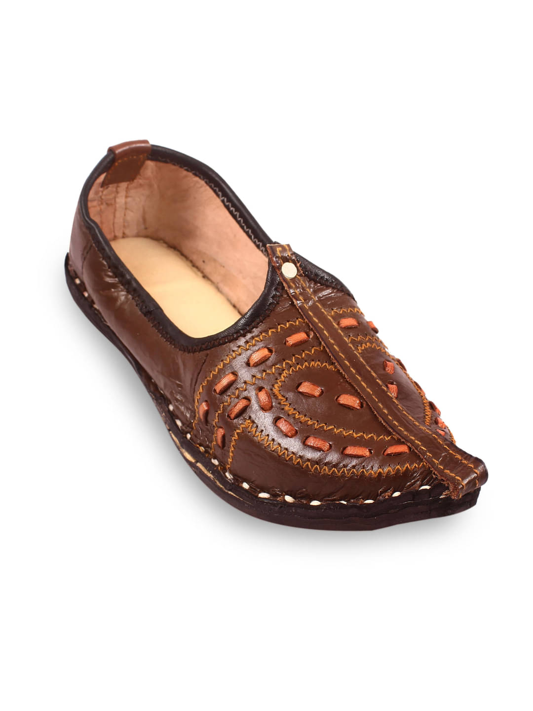     			Anjaneya Creations Brown Men's Mojaris