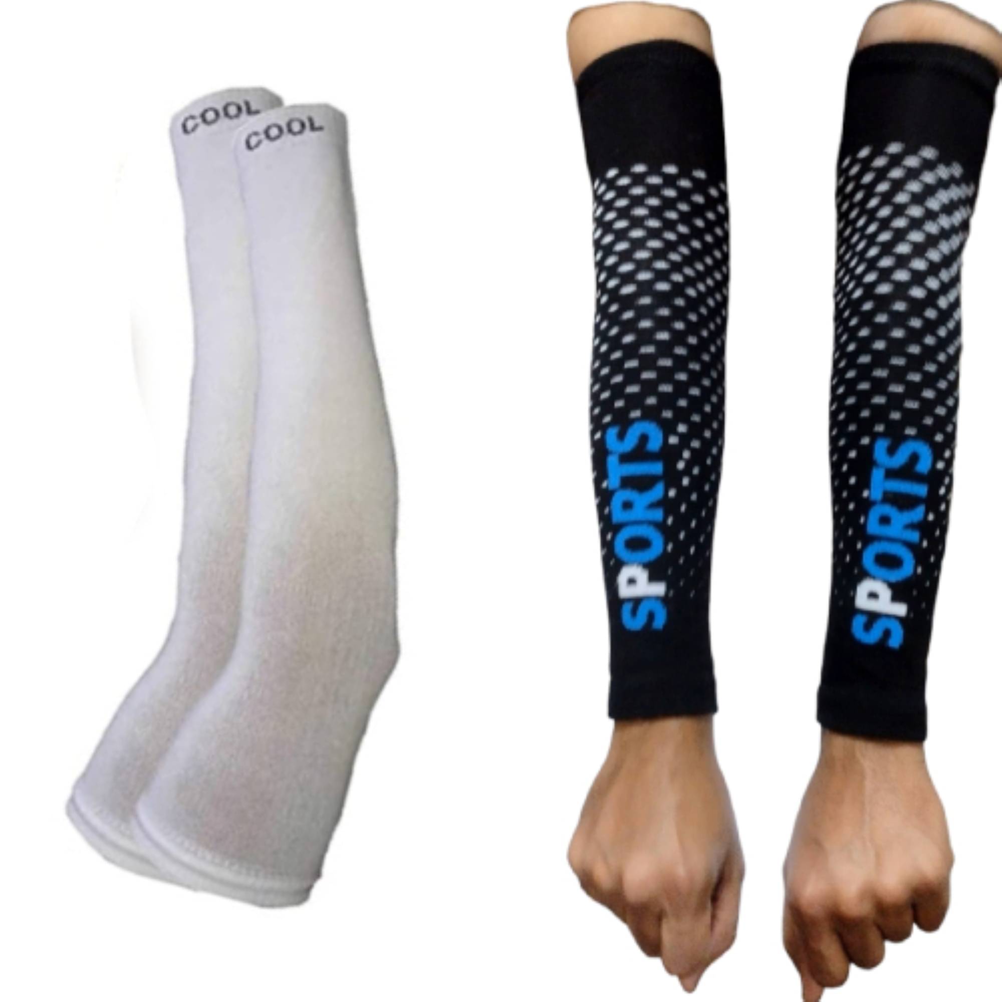     			Benicia Multicolor Printed Riding Sleeves ( Set of 2 )