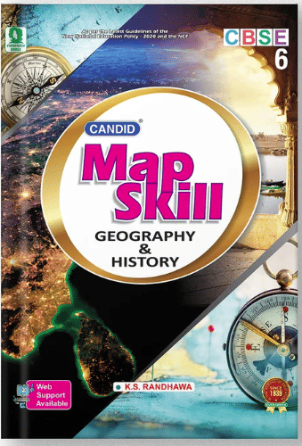     			CANDID Map Skill Geography & History CBSE Class 6
