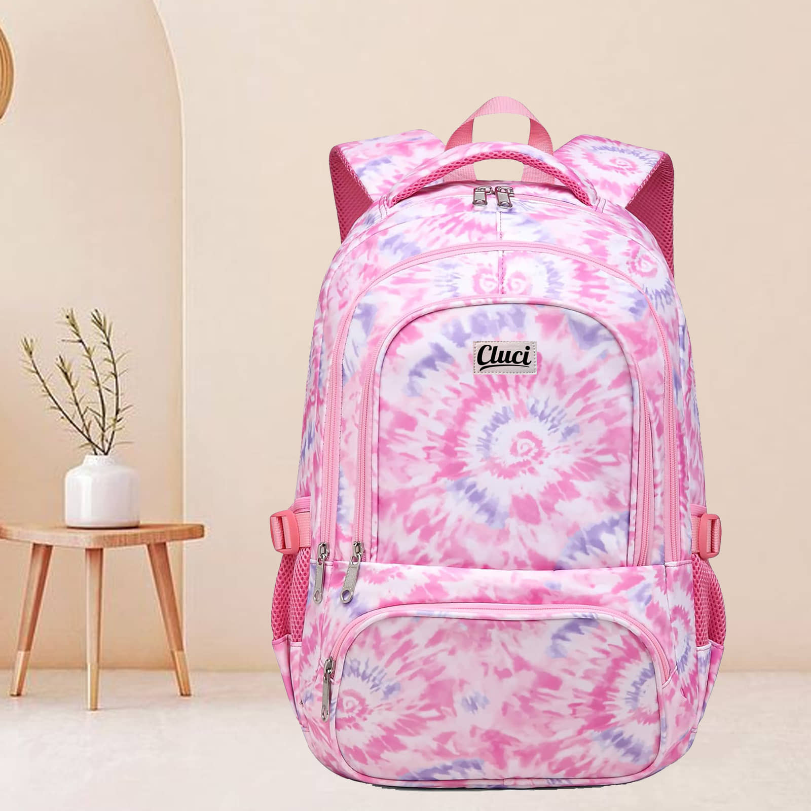 CLUCI 35 Ltrs Polyester Backpack *For Boys & Girls ( Pink ) - Handbags | Buy online on ZillyBuy